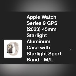 Brand new Apple watch GPS series 9